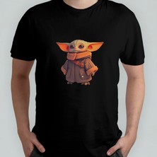 Pixxa The Mandalorian And Grogu Unisex %100 Pamuklu Bisiklet Yaka T-Shirt Model 3