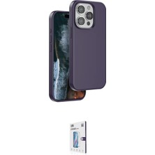 Cepte Najmaddin Apple Uyumlu iPhone 15 Pro Max Kılıf Kıvılcım Çizgi Serisi Ikili Koruma Seti