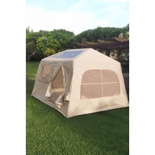 Nurcamp 6 Kişilik Şişme Tenteli Yağmura Dayanıklı Kamp Çadırı 250X200X180