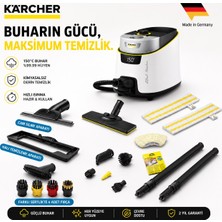 Karcher 2200W 4 Bar Profesyonel Buharlı Temizlik Makinesi Vapohydro Kimyasalsız Fayans Derz Parke Zemin Yüzey Temizleyici Paspas Sc 5 Deluxe Signature Line