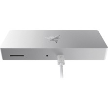 Razer Thunderbolt 4 Dock - Windows ve Mac Için Rgb Aydınlatmalı Premium USB ve HDMI Hub (Birinde 10 Bağlantı Noktası, Iki 4K Monitöre Veya Bir 8k Monitöre Çıkış) Mercury | Ingiltere Fişi