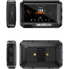 Azurtech T10 Motosiklet Kamera Kayıt Cihazı - Kablosuz Carplay & Android Auto, Dual Kamera, Gps ve Tpms Desteği
