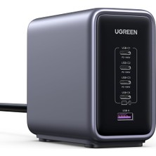 Ugreen USB C Şarj Cihazı, Nexode 300W Şarj Cihazı Pd 3.1 Gan Güç Kaynağı 5 Bağlantı Noktası Pps, MacBook Serisiyle Uyumlu, Surface Book, iPhone 17 Pro Max, 16