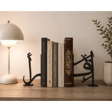 Luvena Kitap Tutucu Kitap Dayama Aparatı Dekoratif Bookend Raf Düzenleyici Kitaplık Organizer Islami Tasarım