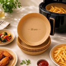 Şirin Aksesuar Home 25 Pcs Airfryer Fritöz Fırın Pişirme Kağıdı