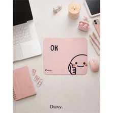 Duxy Esprili Desenli Mouse Pad, 23X19 Cm, Kaymaz Taban, Ev, Ofis ve Oyun Için Rahat ve Yumuşak Mousepad RTY8308