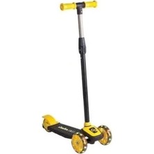 Işıklı 3 Tekerlekli Scooter, Sarı Renkte Eğlenceli Oyuncak