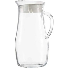 1.8 L Hacimli Cam Misket Sürahi, Beyaz