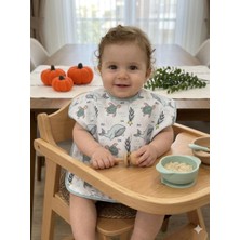 Tuem Baby Su Geçirmez -Leke Tutmaz  Deniz Hayvanlı Mama ve Aktivite Önlüğü
