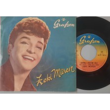 Zeki Müren  - Seninle Düştüm Dile / Aşk Yalanmış      (45 Lik Yerli Plak -Dönem Baskı)