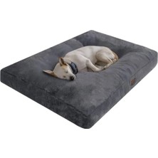 Büyük Boy 80X100 cm Antrasit Renkli Ultra Yumuşak Köpek Yatağı
