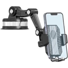 360° Dönebilen Vakumlu Araç Içi Telefon Tutucu - Dayanıklı Malzeme