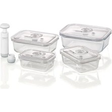 4 Adet Bpa Içermeyen Vakum Kabı Seti, El Pompası ve Adaptör Dahil