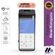 MundesTech Hugin S1 Yazarkasa Pos 9h Nano Kırılmaz Cam - 10 Adet - Darbeye Dayanıklı - Premium Koruma