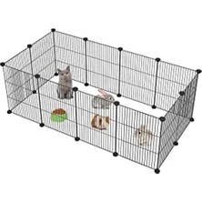 Portatif Metal Tel Kafes, Evcil Hayvan Oyun Parkı, 12 Panel