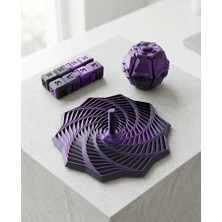 İlya Ada Star Fidget-Stres Giderici Sonsuz Küp-Stres Çarkı 3'lü Set