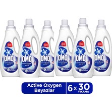 Omo Active Oksijen Etkisi Beyazlar Için Sıvı Deterjan 1500 ml x 6