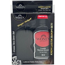 Womx 2 Adet Lastik Parlatıcı Krem 200 ml - Islak Görünümlü, Toz Tutmayan Lastik Yenileyici Set