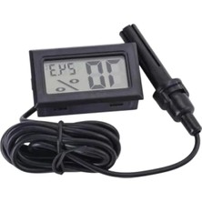 Dijital Nem Ölçer ve Termometre, Geniş LCD Ekranlı