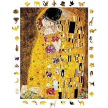 Ahşap Puzzle - Klimt Temalı, 450 Parça, 29 x 39 cm