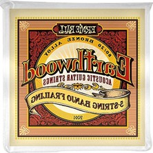 Ernie Ball P02061 Earthwood 5-String Banjo Frailing Loop End 80/20 Bronz Akustik Gitar Dizeleri, 10-24 Gauge