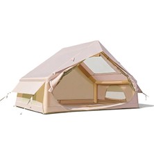 Nurcamp 6 Kişilik 4 Mevsim Su Geçirmez Şişme Kamp Çadırı 210D Oxford Kumaş 8 M2 310X245X142 cm