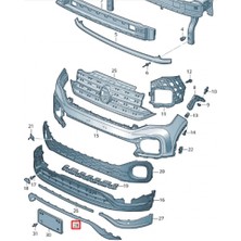 Boem Vw T-Roc 2017- Çamurluk Ağzı Sağ Ön (Dodık) Oem No (2GA854732D)