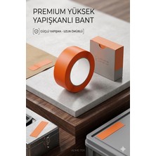 Auto Base Turuncu Cam Montaj Bandı Iz Bırakmaz Süper Güçlü Yapıştırıcı 45MM*30M