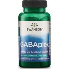 Swanson (Özelsporcugıdaların'dan !!) Gabaplex With L-Tyrosine & L-Theanine 755MG 60 Veg Capsul.abd Menşei.42.