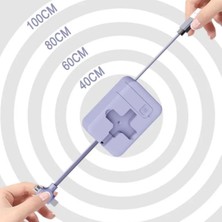 Ozcmax Cep Tipi Telefon Tutuculu Makaralı Uzayıp Kısalabilen 3'ü 1 Araada USB Şarj Kablosu