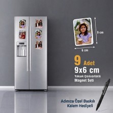 Craft Neova Kişiye Özel Fotoğraflı Magnet Seti - 9 Adet 9x6 cm - Pvc Kaplı Su Geçirmez Anı Magnetleri - Yüksek Çözünürlüklü Buzdolabı Magneti