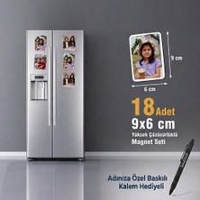 Craft Neova Kişiye Özel Fotoğraflı Magnet Seti - 18 Adet 9x6 cm - Pvc Kaplı Su Geçirmez Anı Magnetleri - Yüksek Çözünürlüklü Buzdolabı Magneti