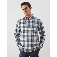 Lc Waikiki Yeni Sezon Regular Fit Uzun Kollu Ekose Gabardin Erkek Gömlek