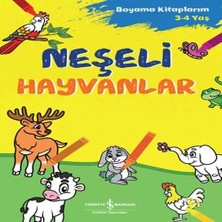Uravas Store Neşeli Hayvanlar - Boyama Larım 3-4 Yaş