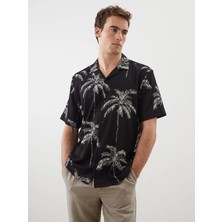 Lc Waikiki Yeni Sezon Regular Fit Kısa Kollu Desenli Erkek Gömlek