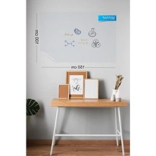 Fark Tanıtım Şeffaf, 2 Adet Yapışkansız Tutunan, Statik, Inovatif, Pratik Yazı Tahtası, Elektrostatik Kağıt (Centimeters, 100 x 150)