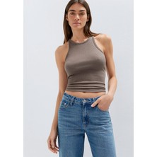 Mavi Halter Yaka Kahverengi Atlet 1613912-88533