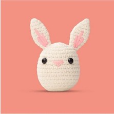 Başlangıç Seviyesi Amigurumi Tavşan Örgü Seti, El Yapımı Oyuncak
