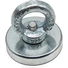 48MM Paslanmaz Deniz Mıknatısı - Nikel Kaplama - 60 kg Çekme Gücü - Tuzlu Suya Uygun