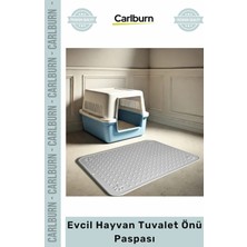 Carlburn Özel Üretim Kaymaz Pvc Yıkanabilir Kedi Köpek Kum Tutucu Hijyenik Evcil Hayvan Tuvalet Önü Paspası