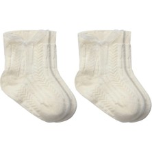 TeknoKapsül Fiyonklu Penye Soket Çorap 2li 10150 Naturel