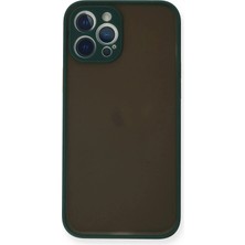 Durukar®  iPhone 12 Pro Max Kılıf Montreal Silikon Kapak - Yeşil