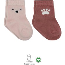 TeknoKapsül Bear Penye Soket Çorap 2'li BS10116 Pembe(Adet Fi̇yatidir)