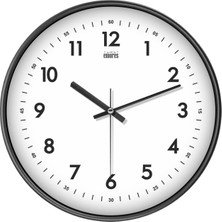 Emores 30 cm Akar Saniye Sessiz Mekanizma Duvar Saati