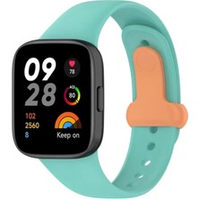 TeknoKapsül Newface Redmi Watch 3 Origin Silikon Kordon - Turkuaz