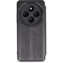 TeknoKapsül Newface Redmi 14C Kılıf Flip Cover - Siyah