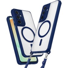 TeknoKapsül Newface Galaxy S25 Kılıf Enka Magsafe Silikon Kılıf - Lacivert