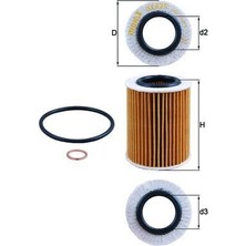 Mahle Depomix Yağ Filtresi Bmw 1 (F20-F21) 114İ-116İ-118İ 11- Bmw 3 (F30-F35-F80) 316İ-320İ 12-
