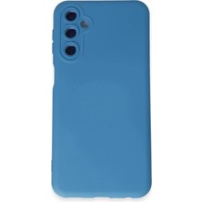 Durukar®  Samsung Galaxy M14 5g Kılıf Nano Içi Kadife Silikon - Mavi