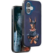 TeknoKapsül Venco Iphone 16 Perma Desenli Kapak - Lacivert